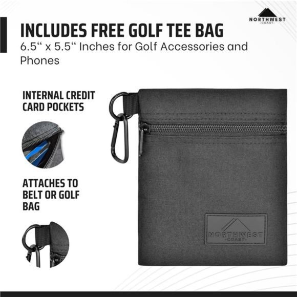 Northwest Coast Golf Shoe Bag - Trunk Organizer with Lock and Strap - Larg e - Picture 6 of 7